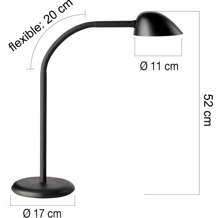 Unilux Schreibtischlampe Easy LED, Dimmbar, USB, Standfuß 5 Unilux Schreibtischlampe Easy LED, Dimmbar, USB, Standfuß – Bild 3