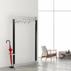 Kerkmann Garderobenständer Montana, 6552, Metall, Schwarz / Silber 8 Kerkmann Garderobenständer Montana, 6552, Metall, Schwarz / Silber -Maul Shop 811c2ddf97bf794f7c1c88be5ea82c86565611d2 garderobenstaender kerkmann montana 6552