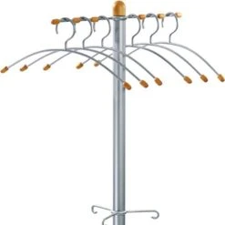 Alco Garderobenständer 2805, Mit 3 Haken Und 6 Kleiderbügeln, Metall, Silber 8 Alco Garderobenständer 2805, Mit 3 Haken Und 6 Kleiderbügeln, Metall, Silber -Maul Shop 81772f74ec0ba30d58269a89e074b98a26eb773a garderobenstaender alco 2805
