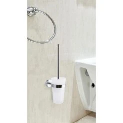 Tesa WC-Bürste Smooz, Weiß, Bürstenhalter Aus Glas, Zur Wandmontage -Maul Shop 854c374335ddea75fcc1056ac4aad0d90466d23b wc buerste tesa smooz weiss