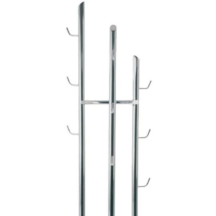 Haku-Möbel Garderobenständer 89255, Mit 9 Haken, Metall, Chrom 4 Haku-Möbel Garderobenständer 89255, Mit 9 Haken, Metall, Chrom – Bild 2