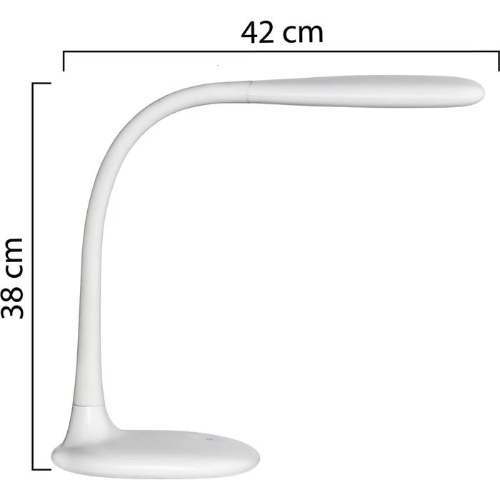 Unilux Schreibtischlampe Lucy LED, Standfuß, Dimmbar, USB, Weiß 7 Unilux Schreibtischlampe Lucy LED, Standfuß, Dimmbar, USB, Weiß – Bild 5