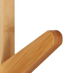 Relaxdays Garderobenständer 10022762, Mit 8 Haken, Bambus, Natur -Maul Shop 8d3702a881cf482b30ccf3036db49b66beb3f3da garderobenstaender relaxdays 10022762