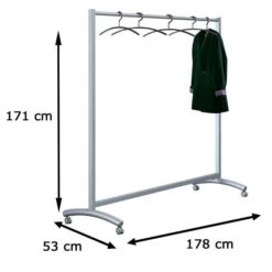 Kerkmann Garderobenständer Event, 6030, Mit Rollen, Metall, Silber 7 Kerkmann Garderobenständer Event, 6030, Mit Rollen, Metall, Silber -Maul Shop 8d42899895fe33d13943d63f9c1f4d87477e3f6c garderobenstaender kerkmann event 6030