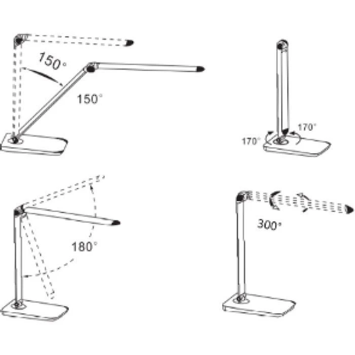 Unilux Schreibtischlampe Twistled LED, Dimmbar, USB, Lichtsensor, Mit Standfuß 9 Unilux Schreibtischlampe Twistled LED, Dimmbar, USB, Lichtsensor, Mit Standfuß – Bild 7