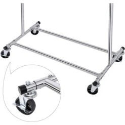 Songmics Garderobenständer HSR13S, Bis 90 Kg, Mit Rollen, Ausziehbar, Metall, Silber -Maul Shop 8ea5c0636e52ea5d6eab739377729280c162d6a7 garderobenstaender songmics hsr13s bis 90 kg