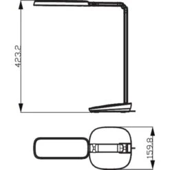 Philips Schreibtischlampe DSK601 LED, Dimmbar, Standfuß -Maul Shop 90bc6bab7188586db9f79843c7f6067dd430f18e schreibtischlampe philips dsk601 robotplus led