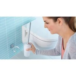 Tesa WC-Bürste Klaam, Weiß / Chrom, Bürstenhalter Aus Glas, Zur Wandmontage -Maul Shop 91389bdd95c6ac433f74ca2a8f2c677e4469f049 wc buerste tesa klaam weiss chrom