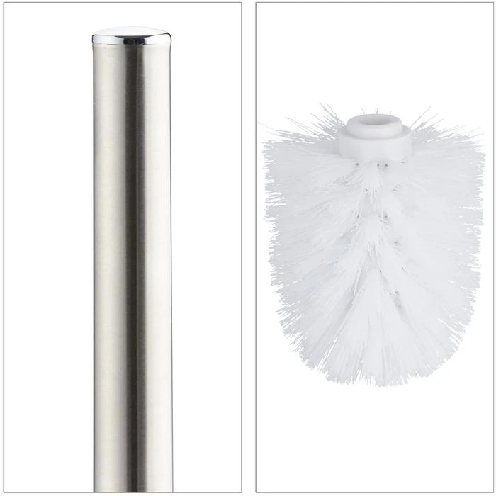 Relaxdays WC-Bürste Weiß, Bürstenhalter Aus Keramik 7 Relaxdays WC-Bürste Weiß, Bürstenhalter Aus Keramik – Bild 5