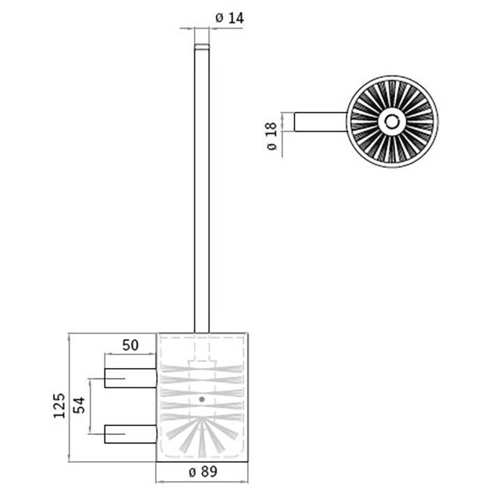 CWS WC-Bürste ObjectLine C707300, Silber, Bürstenhalter Aus Edelstahl, Zur Wandmontage 4 CWS WC-Bürste ObjectLine C707300, Silber, Bürstenhalter Aus Edelstahl, Zur Wandmontage – Bild 2