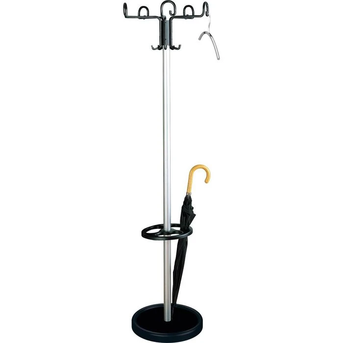 Kerkmann Garderobenständer Prima, 6710, Mit 15 Haken, Metall, Silber / Schwarz 3 Kerkmann Garderobenständer Prima, 6710, Mit 15 Haken, Metall, Silber / Schwarz
