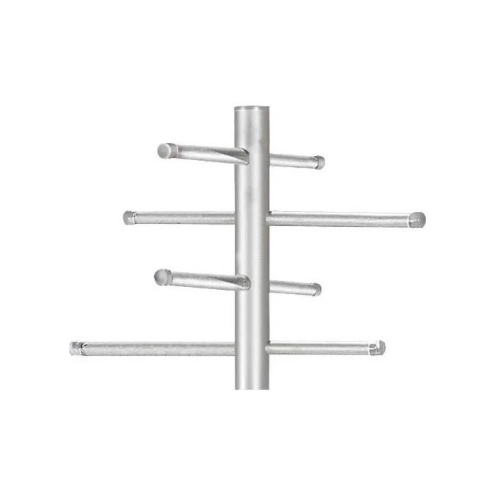 Kerkmann Garderobenständer Ästhet, 6210, Mit 8 Haken, Metall, Alusilber 4 Kerkmann Garderobenständer Ästhet, 6210, Mit 8 Haken, Metall, Alusilber – Bild 2