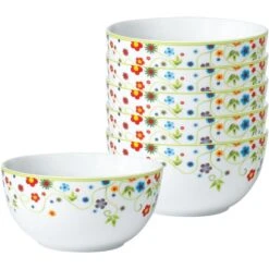 Van-Well Müslischale Vario Flower, Porzellan, Mit Dekor, 14cm, Set, 6 Stück -Maul Shop a2e8172c2ff5460d5f460093f0e34deff5899d03 mueslischale van well vario flower