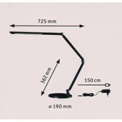 Paulmann Schreibtischlampe FlexBar, Standfuß, Dimmbar, Schwarz -Maul Shop a3b3ebe704c833b068efc9fee1441200011a9673 schreibtischlampe paulmann flexbar