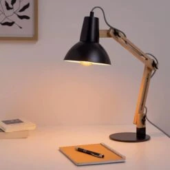 Navaris Schreibtischlampe E27, Tischklemme, Holz 16 Navaris Schreibtischlampe E27, Tischklemme, Holz -Maul Shop a52e0835a0ba857b711f2fa79c08ceaf04bc4a78 schreibtischlampe navaris e27