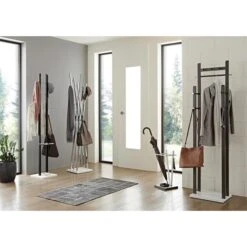 Haku-Möbel Garderobenständer 17546, Mit 10 Haken, Metall, Schwarz -Maul Shop a5e360b2e2a0c3ce4bb983df5cdb57de731a58b0 garderobenstaender haku moebel 17546