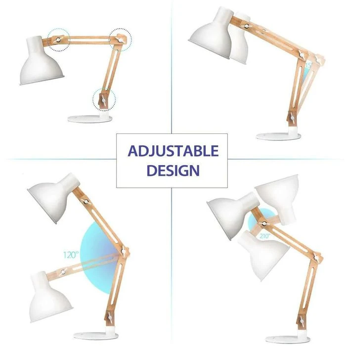 Tomons Schreibtischlampe DL1001 LED, Holz, Mit Standfuß 6 Tomons Schreibtischlampe DL1001 LED, Holz, Mit Standfuß – Bild 4