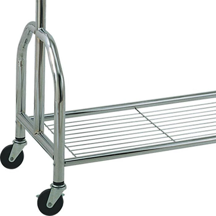 Kerkmann Garderobenständer Chromo, 6016, Mit Rollen Und Schuhablage, Metall, Silber 6 Kerkmann Garderobenständer Chromo, 6016, Mit Rollen Und Schuhablage, Metall, Silber – Bild 4