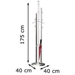 Kerkmann Garderobenständer Solitaire, 6069, Mit 8 Haken, Metall, Alusilber -Maul Shop a8958aa1aed3f346868d3abfecc3072e62345409 garderobenstaender kerkmann solitaire 6069