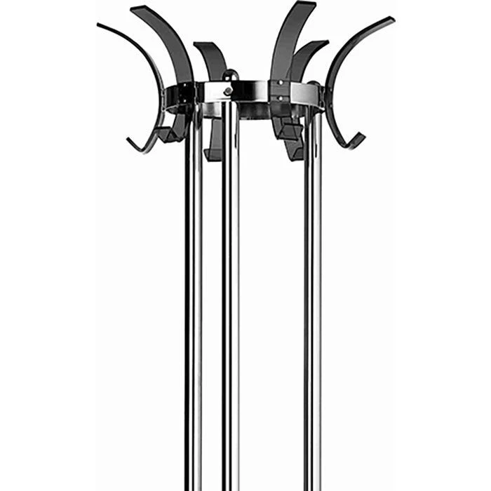 Alco Garderobenständer 2872-11, Mit 12 Haken, Metall, Silber / Schwarz 5 Alco Garderobenständer 2872-11, Mit 12 Haken, Metall, Silber / Schwarz – Bild 3