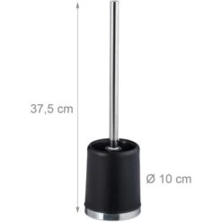 Relaxdays WC-Bürste Rund, Schwarz, Bürstenhalter Aus Kunststoff 9 Relaxdays WC-Bürste Rund, Schwarz, Bürstenhalter Aus Kunststoff -Maul Shop ad479b55032d448796cf78c532f6d3a277703e7c wc buerste relaxdays rund schwarz