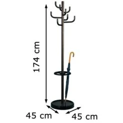 Kerkmann Garderobenständer Sierra, 6097, Mit 8 Haken, Metall, Schwarz -Maul Shop b019e6405b4b5bebc986571c50524bd14bf7e552 garderobenstaender kerkmann sierra 6097