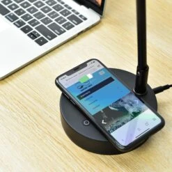 Infitronic Schreibtischlampe IN78LEDKLB1 LED, Dimmbar, QI-Ladegerät, USB, Standfuß, Schwarz -Maul Shop b3c53c3773953683a695685ac0fae33990141ae3 schreibtischlampe infitronic in78ledklb1 led