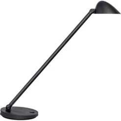 Unilux Schreibtischlampe Jack LED, Dimmbar, Schwarz, USB, Standfuß
