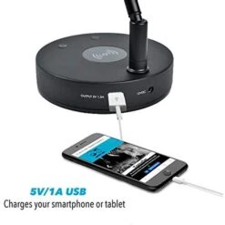 Infitronic Schreibtischlampe IN78LEDKLB1 LED, Dimmbar, QI-Ladegerät, USB, Standfuß, Schwarz -Maul Shop bac81c5ade2367746c0befc2051621f2cb8127a2 schreibtischlampe infitronic in78ledklb1 led