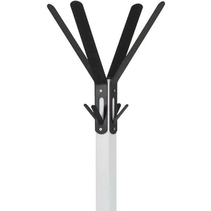 Haku-Möbel Garderobenständer 13363, Mit 12 Haken, Metall, Weiß / Schwarz 5 Haku-Möbel Garderobenständer 13363, Mit 12 Haken, Metall, Weiß / Schwarz – Bild 3