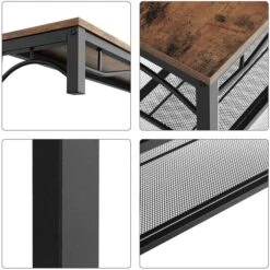 Vasagle Garderobenständer HSR45BX, Vintage, Mit 10 Haken, Metall / Holz, Schwarz / Braun -Maul Shop c07dd86fd77d7360b36a614df94f668e106c0a0f garderobenstaender vasagle hsr45bx vintage