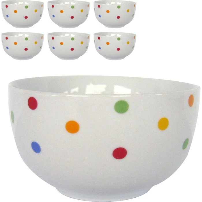 Van-Well Müslischale Capri, Porzellan, Mit Dekor, 13cm, Set, 6 Stück 3 Van-Well Müslischale Capri, Porzellan, Mit Dekor, 13cm, Set, 6 Stück