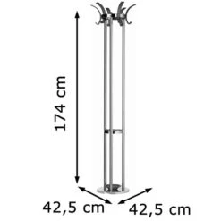 Alco Garderobenständer 2872-11, Mit 12 Haken, Metall, Silber / Schwarz 11 Alco Garderobenständer 2872-11, Mit 12 Haken, Metall, Silber / Schwarz -Maul Shop c30960dbac04b53b069c9bdf2bd21bcec6a1ceea garderobenstaender alco 2872 11