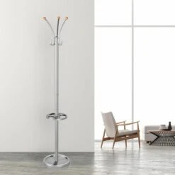 Kerkmann Garderobenständer Nina, 6095, Mit 6 Haken, Metall, Silber 8 Kerkmann Garderobenständer Nina, 6095, Mit 6 Haken, Metall, Silber -Maul Shop c46ff0aaeea1d693dc5c7d70bccc13d458edf79e garderobenstaender kerkmann nina 6095