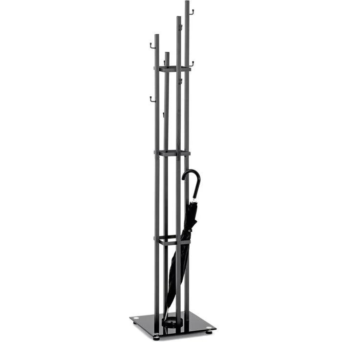 Haku-Möbel Garderobenständer 19863, Mit 8 Haken, Metall, Anthrazit 4 Haku-Möbel Garderobenständer 19863, Mit 8 Haken, Metall, Anthrazit – Bild 2