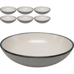 Van-Well Müslischale Campo White, Keramik, Weiß, 18,4cm, Set, 6 Stück