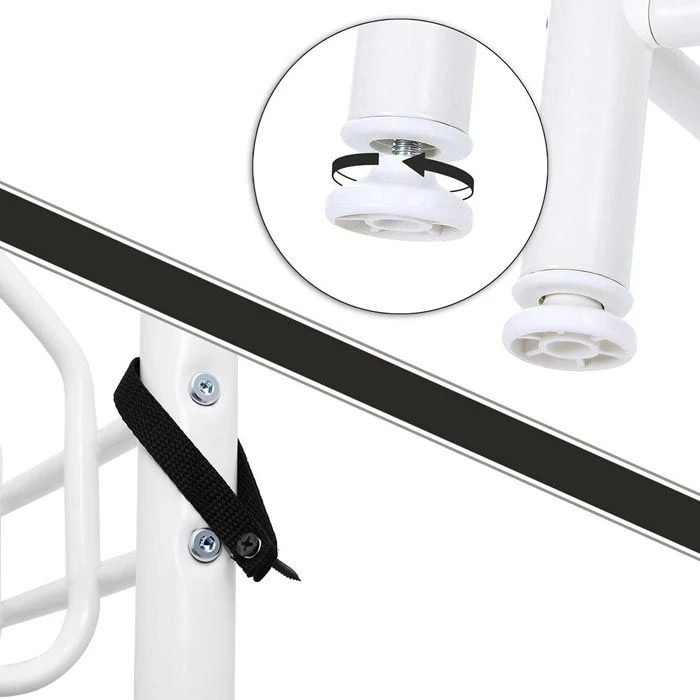 Songmics Garderobenständer HSR04W, Mit 18 Haken, Metall, Weiß 6 Songmics Garderobenständer HSR04W, Mit 18 Haken, Metall, Weiß – Bild 4