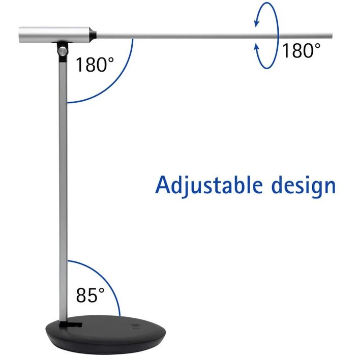 Maul Schreibtischlampe Maulrubia LED, Dimmbar, USB, Standfuß, Silber 6 Maul Schreibtischlampe Maulrubia LED, Dimmbar, USB, Standfuß, Silber – Bild 4