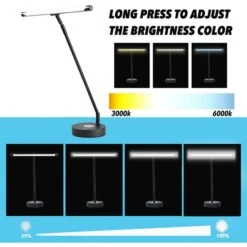 Infitronic Schreibtischlampe IN78LEDKLB1 LED, Dimmbar, QI-Ladegerät, USB, Standfuß, Schwarz -Maul Shop cbf615bb850622d83140870aaa43b788b2cb0a62 schreibtischlampe infitronic in78ledklb1 led