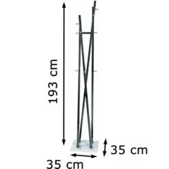 Haku-Möbel Garderobenständer 89887, Mit 12 Haken, Metall, Chrom Dunkel 7 Haku-Möbel Garderobenständer 89887, Mit 12 Haken, Metall, Chrom Dunkel -Maul Shop ccf60712c990bce0f2e56d665306da283778190d garderobenstaender haku moebel 89887