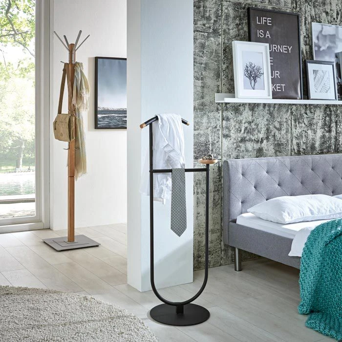 Haku-Möbel Garderobenständer 19386, Mit 10 Haken, Massivholz, Eiche 5 Haku-Möbel Garderobenständer 19386, Mit 10 Haken, Massivholz, Eiche – Bild 3