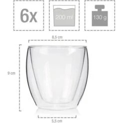 Sänger Kaffeegläser Cafe 208690, Doppelwandig, 250ml, 6 Stück 9 Sänger Kaffeegläser Cafe 208690, Doppelwandig, 250ml, 6 Stück -Maul Shop d131744f62558d74b2c09ed652db01a7d3698938 kaffeeglaeser saenger cafe 208690