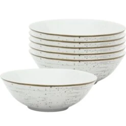 Van-Well Müslischale Pur Grau, Porzellan, Grau / Weiß, 18,5cm, Set, 6 Stück -Maul Shop d2d283c525d883a4c86e29db1db1b01be7979420 mueslischale van well pur