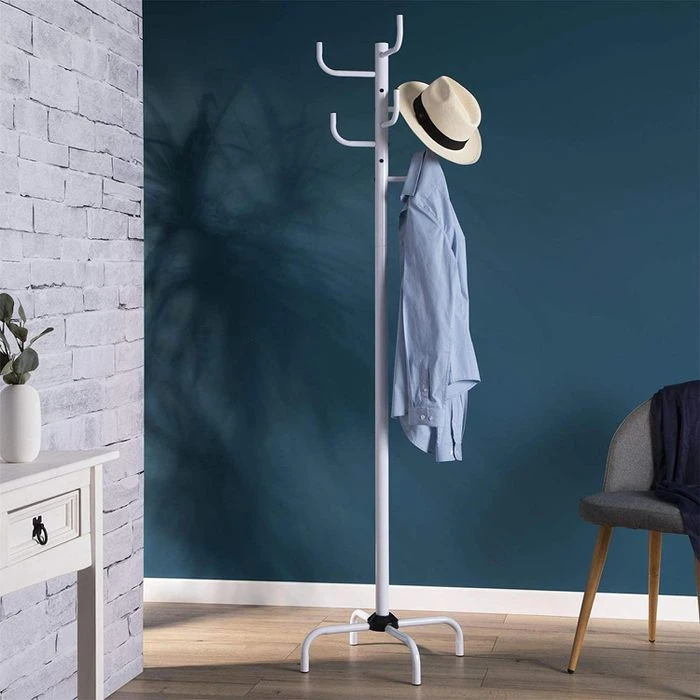 Idimex Garderobenständer Kaktus, 18200, Mit 8 Haken, Metall, Weiß 4 Idimex Garderobenständer Kaktus, 18200, Mit 8 Haken, Metall, Weiß – Bild 2