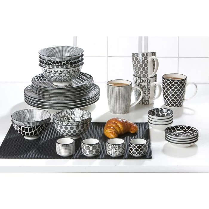 Ritzenhoff&Breker Müslischale Takeo, Porzellan, Schwarz / Weiß, 15,5cm, Set, 4 Stück 5 Ritzenhoff&Breker Müslischale Takeo, Porzellan, Schwarz / Weiß, 15,5cm, Set, 4 Stück – Bild 3
