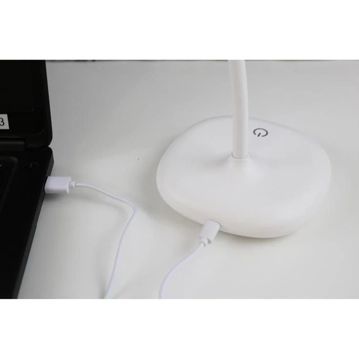 Unilux Schreibtischlampe Galy 1800 LED, Dimmbar, Weiß, Mit Integriertem Akku, Standfuß 6 Unilux Schreibtischlampe Galy 1800 LED, Dimmbar, Weiß, Mit Integriertem Akku, Standfuß – Bild 4