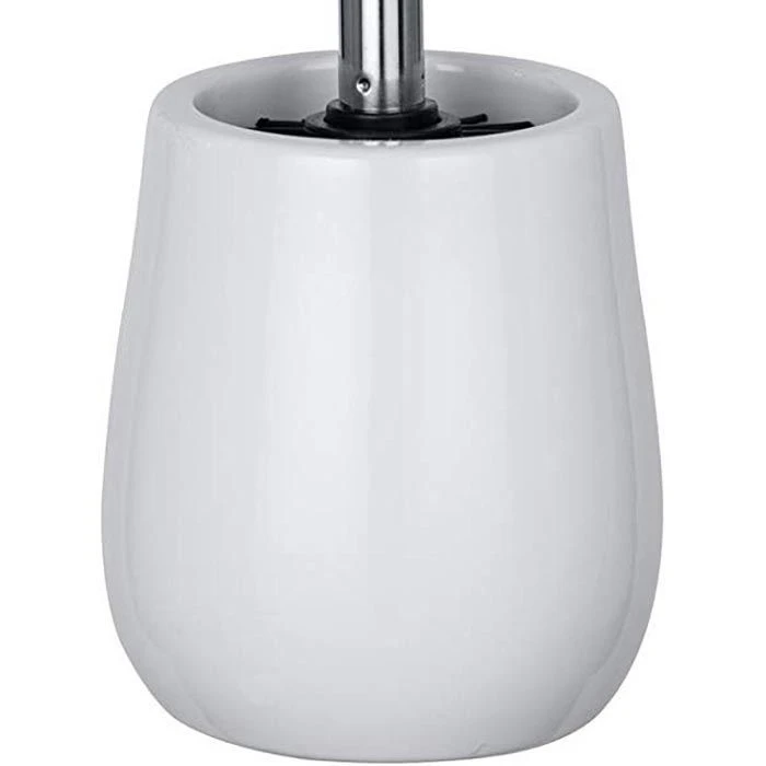 Wenko WC-Bürste Sydney, Weiß, Bürstenhalter Aus Kunststein, Mit Silikonbürste 4 Wenko WC-Bürste Sydney, Weiß, Bürstenhalter Aus Kunststein, Mit Silikonbürste – Bild 3