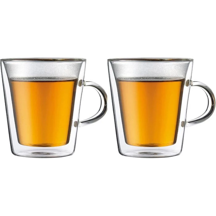 Bodum Kaffeegläser Canteen 10325-10, Doppelwandig, Mit Henkel, 200ml, 2 Stück 3 Bodum Kaffeegläser Canteen 10325-10, Doppelwandig, Mit Henkel, 200ml, 2 Stück