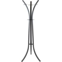 Idimex Garderobenständer Lugano, 14615, Mit 9 Haken, Metall, Schwarz