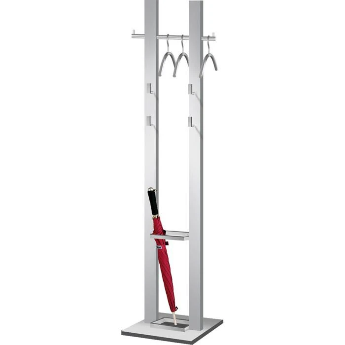 Kerkmann Garderobenständer M25, 6105, Mit 8 Haken, Metall, Alusilber 3 Kerkmann Garderobenständer M25, 6105, Mit 8 Haken, Metall, Alusilber